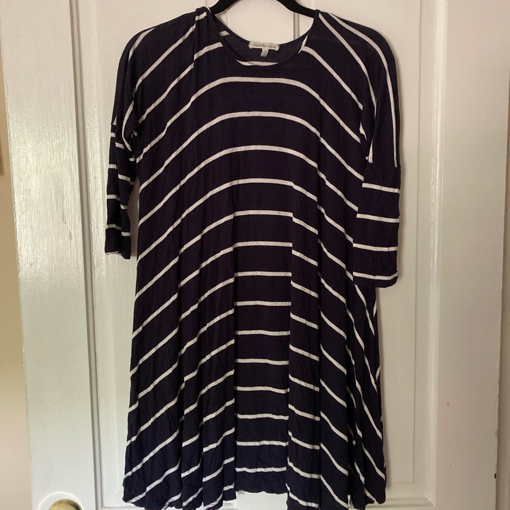 Striped skater dress